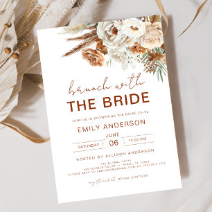 Brunch met Bride Pampas Grass Vrijgezellenfeest Kaart