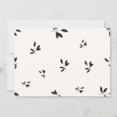 Brunch met de Bride Burgundy Shower-uitnodiging Kaart (Achterkant)