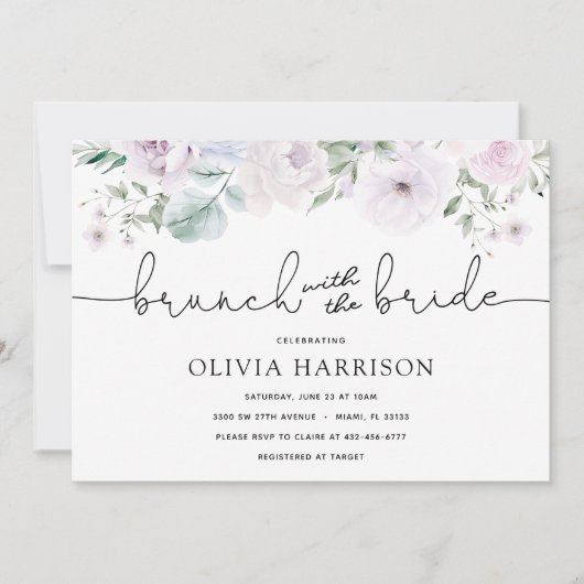 Brunch met de bride Shower Kaart (Voorkant)