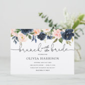 Brunch met de bride Shower Kaart (Staand voorkant)