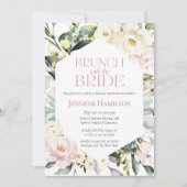 Brunch met de bruid | Boho Floral Vrijgezellenfees Kaart (Voorkant)