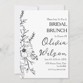 Brunch met de bruid bruids brunch uitnodigingen