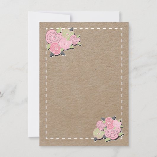 Brunch met de bruid bruidsdouche uitnodigingen (Achterkant)