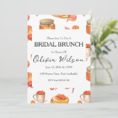 Brunch met de bruid brunch uitnodigingen (Staand voorkant)