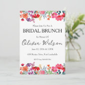 Brunch met de bruid brunch uitnodigingen (Staand voorkant)