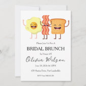 Brunch met de bruid brunch uitnodigingen (Voorkant)