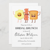 Brunch met de bruid brunch uitnodigingen (Voorkant / Achterkant)