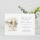 Brunch met de bruid Champagne Gold Kaart (Staand voorkant)