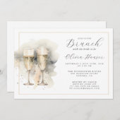 Brunch met de bruid Champagne Gold Kaart (Voorkant / Achterkant)