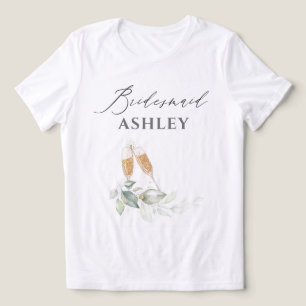 Brunch met de bruid gouden groene bruidsmeisje Tri-Blend shirt