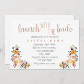 Brunch met de bruid kaart (Voorkant / Achterkant)