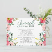 Brunch met de bruid uitnodiging (Staand voorkant)