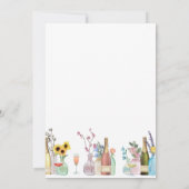 Brunch met de bruid | Wildbloemen en champagne Kaart (Achterkant)