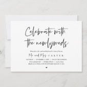 Brunch met de newlyweds, na bruiloft kaart (Voorkant)