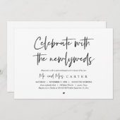 Brunch met de newlyweds, na bruiloft kaart (Voorkant / Achterkant)