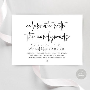 Brunch met de newlyweds, uitnodiging na bruiloft