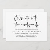 Brunch met de newlyweds, uitnodiging na bruiloft (Voorkant / Achterkant)