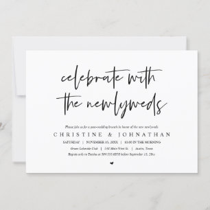 Brunch met de newlyweds, uitnodiging na bruiloft