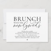 Brunch met de pasgetrouwden, Moderne Klassevolle B Kaart (Voorkant)