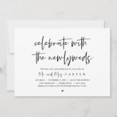 Brunch met de pasgetrouwden, na de bruiloft uitnod kaart (Voorkant)