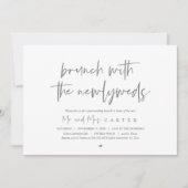 Brunch met de pasgetrouwden, post bruiloft, Dark G Kaart (Voorkant)