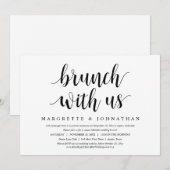 Brunch met de pasgetrouwden, Trouwen op de vlucht Kaart (Voorkant / Achterkant)