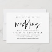 Brunch met de pasgetrouwden, uitnodiging na de bru (Voorkant)