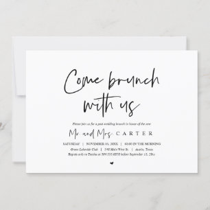 Brunch met de pasgetrouwden, uitnodiging na de bru
