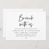 Brunch met de pasgetrouwden, uitnodiging na de bru (Voorkant / Achterkant)