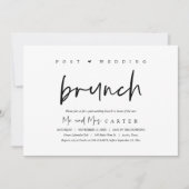 Brunch met de pasgetrouwden, uitnodiging na de bru (Voorkant)