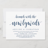 Brunch met de pasgetrouwden, uitnodiging voor trou (Voorkant)