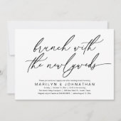 Brunch met de Passen getrouwd, post bruiloft viere Kaart (Voorkant)