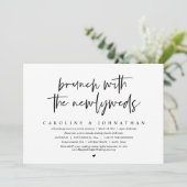 Brunch met de Passen getrouwd, Wedding Elopement P Kaart (Staand voorkant)