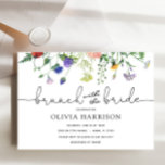 Brunch met de uitnodiging van de Bride Wildflower<br><div class="desc">Deze Brunch met de Bride Bridal Shower-uitnodiging is perfect om de bruid te vieren om een bruid te zijn die al heeft ontwikkeld. Pas uw gegevens aan zodat de bruid beschikbaar is.</div>