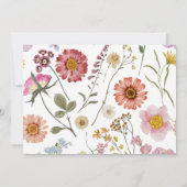 Brunch met de uitnodiging van de Bride Wildflower (Achterkant)