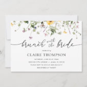 Brunch met de uitnodiging van de Bride Wildflower (Voorkant)