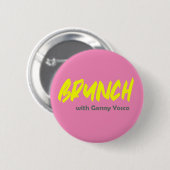 Brunch met Genny Yosco Ronde Button 5,7 Cm (Voorkant /achterkant)