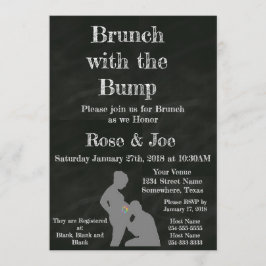 Brunch met het balkbord kaart