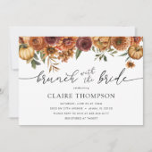Brunch met het Bride Autumn Vrijgezellenfeest Kaart (Voorkant)