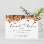 Brunch met het Bride Autumn Vrijgezellenfeest Kaart (Staand voorkant)