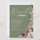 Brunch met het Bride Elegant Script Vrijgezellenfe Kaart (Voorkant)