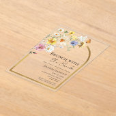 Brunch met het Bride Wildflower Vrijgezellenfeest Acryl Uitnodigingen (Laagn)