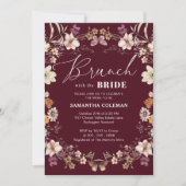 Brunch met het Bride Wildflower Vrijgezellenfeest Kaart (Voorkant)