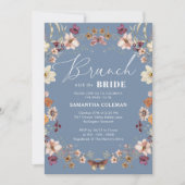 Brunch met het Bride Wildflower Vrijgezellenfeest Kaart (Voorkant)