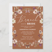 Brunch met het Bride Wildflower Vrijgezellenfeest Kaart (Voorkant)