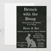 Brunch met het Bump krijtbord Kaart (Voorkant / Achterkant)