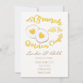 Brunch met het Jubileum Golden Couple Kaart (Voorkant)