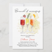 Brunch & Mimosas Cocktail Vrijgezellenfeest Kaart (Voorkant)