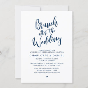Brunch na de bruiloft, Elopement viering Kaart