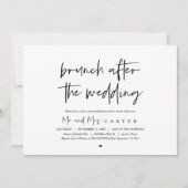 Brunch na de bruiloft (Na de bruiloft) Kaart (Voorkant)